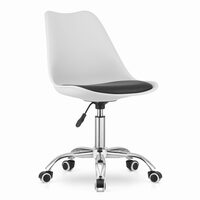 Sedia da ufficio, Artool, Bianco, girevole, PP, bianco e nero, 48x43x91,5 cm