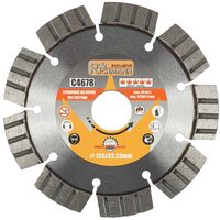 Segmentierte Diamantscheibe, Beton, Trockenschnitt, 125 mm/22,23 mm, Richmann Exclusive