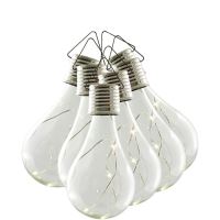 Lampada solare da giardino, tipo lampadina, LED, 24 pz, 7,5x22 cm, Acrux