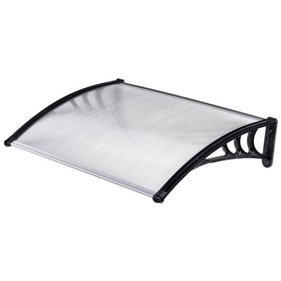 Tendalino parasole, policarbonato, trasparente, 0,8x1 m