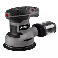 Schwingschleifer, Graphit, Exzenter, 300 W, rund, 125 mm