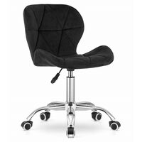Sedia da ufficio, Artool, Avola, girevole, velluto, nero, 53,5x55x73,5-86,5 cm
