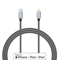 Cavo MFI Lightning a Type-C Lemontti Quick Charge Grigio