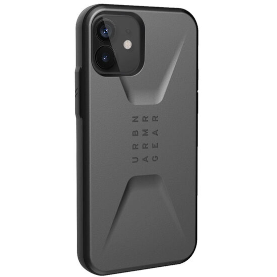 iPhone 12 Mini UAG Civilian Series Silberne Hülle