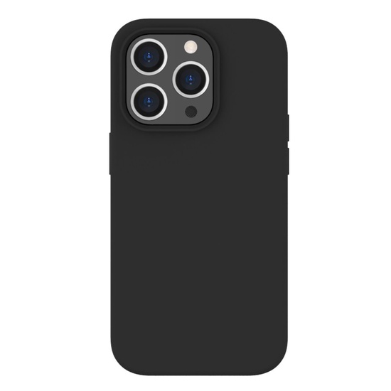 Coque iPhone 14 Pro Lemontti Liquid Silicon MagCharge Noir