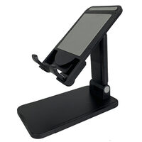 Supporto da tavolo Lemontti per telefono e tablet Nero