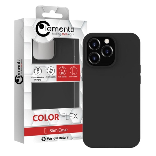 Custodia Lemontti Liquid Silicon MagCharge per iPhone 14 Pro Max Nera