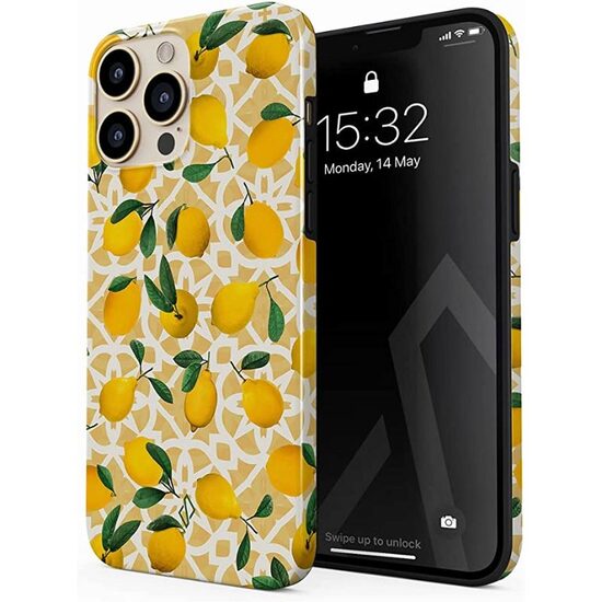 iPhone 14 Pro Burga Dual Layer Lemon Juice Hülle