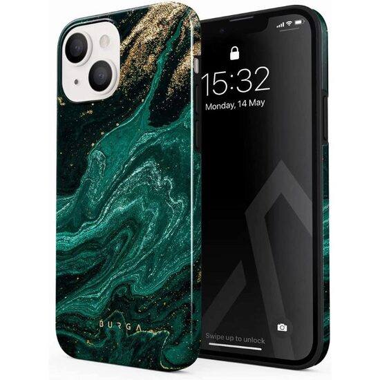 Coque Burga double couche émeraude pour iPhone 14 Plus