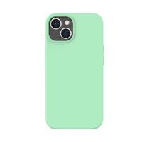 Lemontti Case Liquid Silicon MagCharge iPhone 14 Pistazie (360°-Schutz, feines Material, gefüttert mit Mikrofaser)