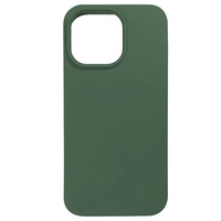 Lemontti Case Liquid Silicon MagCharge iPhone 14 Pro Vert (protection 360°, matière fine, doublée microfibre)