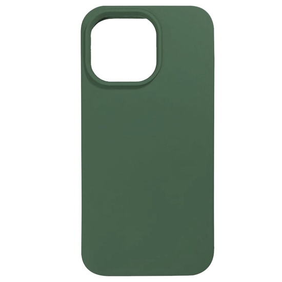 Lemontti Case Liquid Silicon MagCharge iPhone 14 Pro Vert (protection 360°, matière fine, doublée microfibre)
