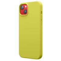 Lemontti Case Liquid Silicon MagCharge iPhone 14 Gelb (360°-Schutz, feines Material, gefüttert mit Mikrofaser)