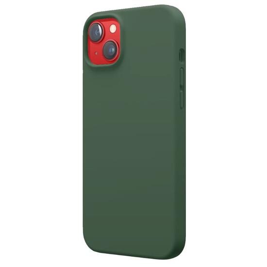 Custodia Lemontti Liquid Silicon MagCharge iPhone 14 Plus Verde (protezione a 360°, materiale pregiato, foderata in microfibra)