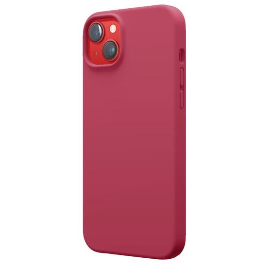 Lemontti Case Liquid Silicon MagCharge iPhone 14 Plus Rose (protection 360°, matière fine, doublée microfibre)