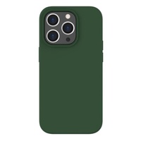Lemontti Case Liquid Silicon MagCharge iPhone 14 Pro Max Grün (360°-Schutz, feines Material, gefüttert mit Mikrofaser)
