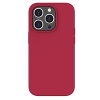 Lemontti Case Liquid Silicon MagCharge iPhone 14 Pro Rose (protection 360°, matière fine, doublée microfibre)