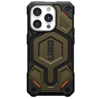 Custodia UAG Monarch Pro per iPhone 15 Pro Max Kevlar Element Green