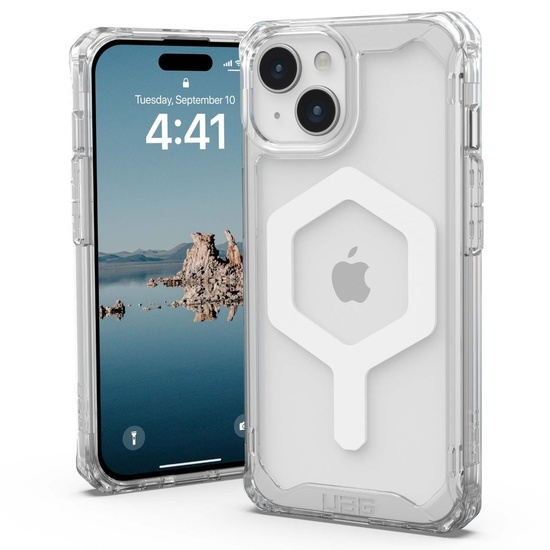 Funda UAG Plyo Serie MagSafe iPhone 15 Plus Blanco Hielo