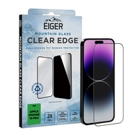 Eiger Folie Sticla 3D Mountain Glass GRS iPhone 15 Pro Clear
