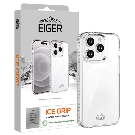 Funda Eiger Ice Grip para iPhone 15 Pro Max transparente