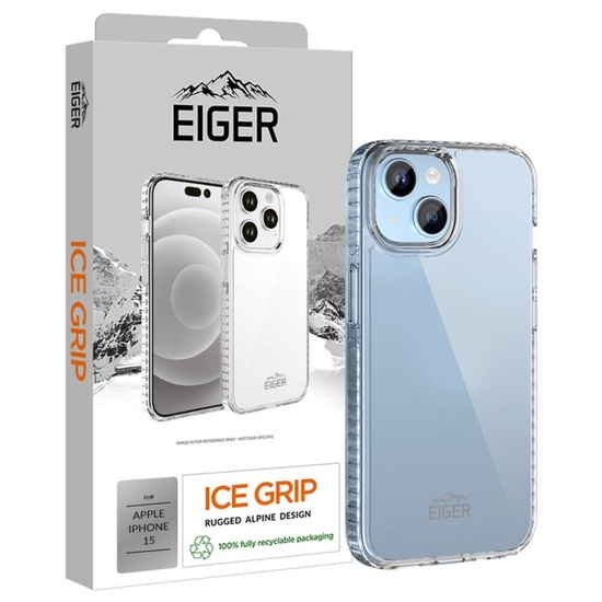 Funda Eiger Ice Grip iPhone 15 Transparente