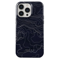 Burga-hoesje met dubbele laag Drifting Shores Line Art iPhone 15 Pro