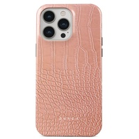 Burga Hoesje Dubbellaags Roze Croco iPhone 15 Pro
