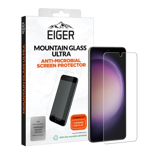 Eiger Folie Glass 2.5D Mountain Glass Ultra Samsung Galaxy S22 / S23 Trasparente